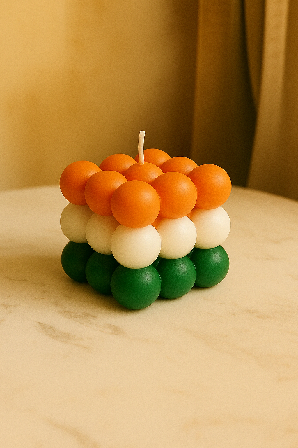 Aesthetic Bubble Cube Candle - Trendy Home Decor