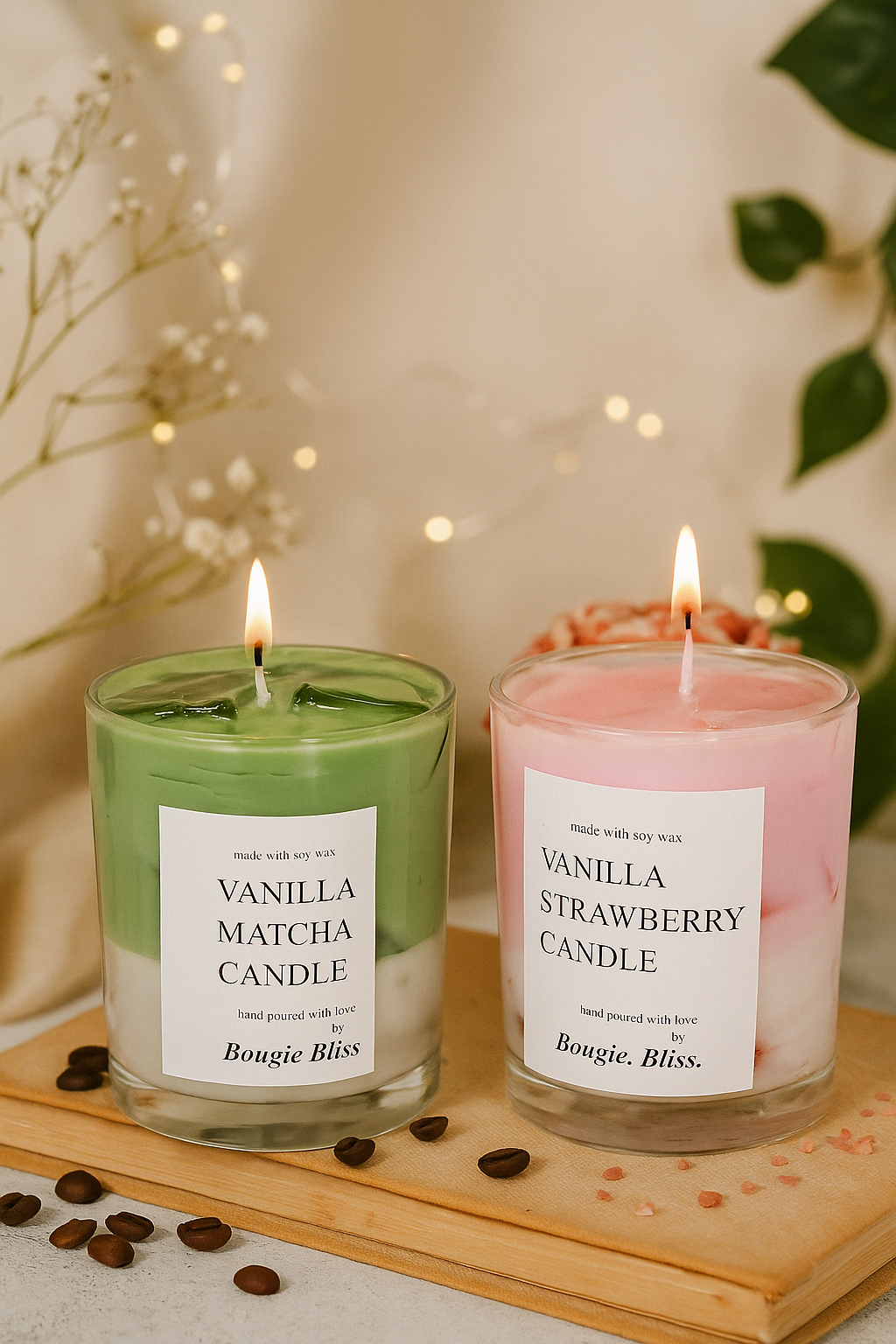 Iced Latte Candles, decorative drink theme candle