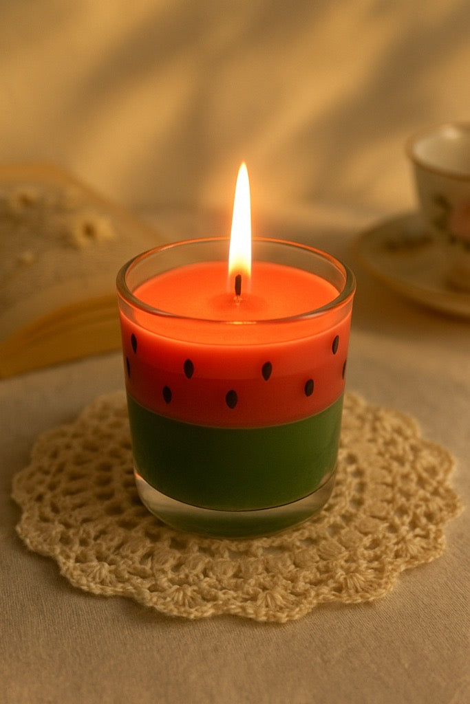 BougieBliss scented candle with sweet fruity aroma for summer home decor and gifting