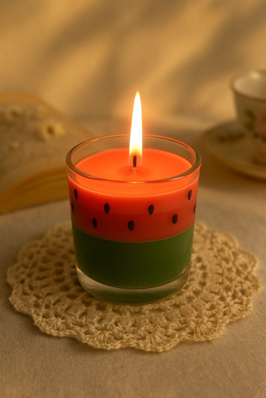 BougieBliss scented candle with sweet fruity aroma for summer home decor and gifting