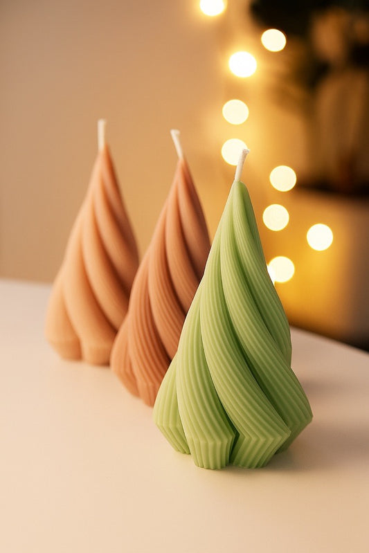 Spiral Cone decorative candle, ideal for home decor, events and festive gifting